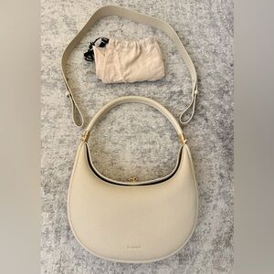 Songmont Leather M Luna Bag - Ivory. Only used twice. Excellent condition.
